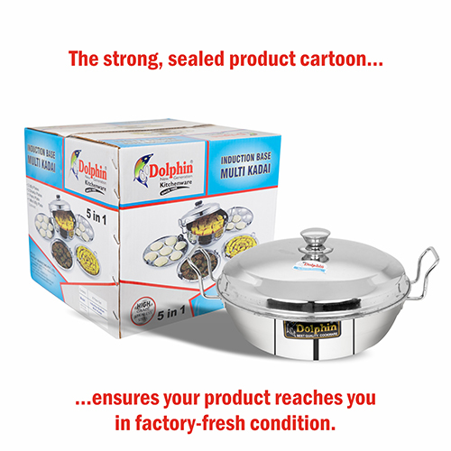 Belly Induction Base Multi Kadai Size: Customized