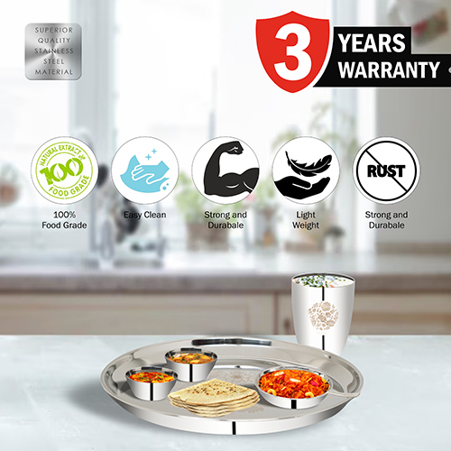 Polished Ss Dinner Set 36 Pcs