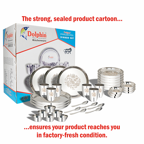 Polished Ss Dinner Set 36 Pcs