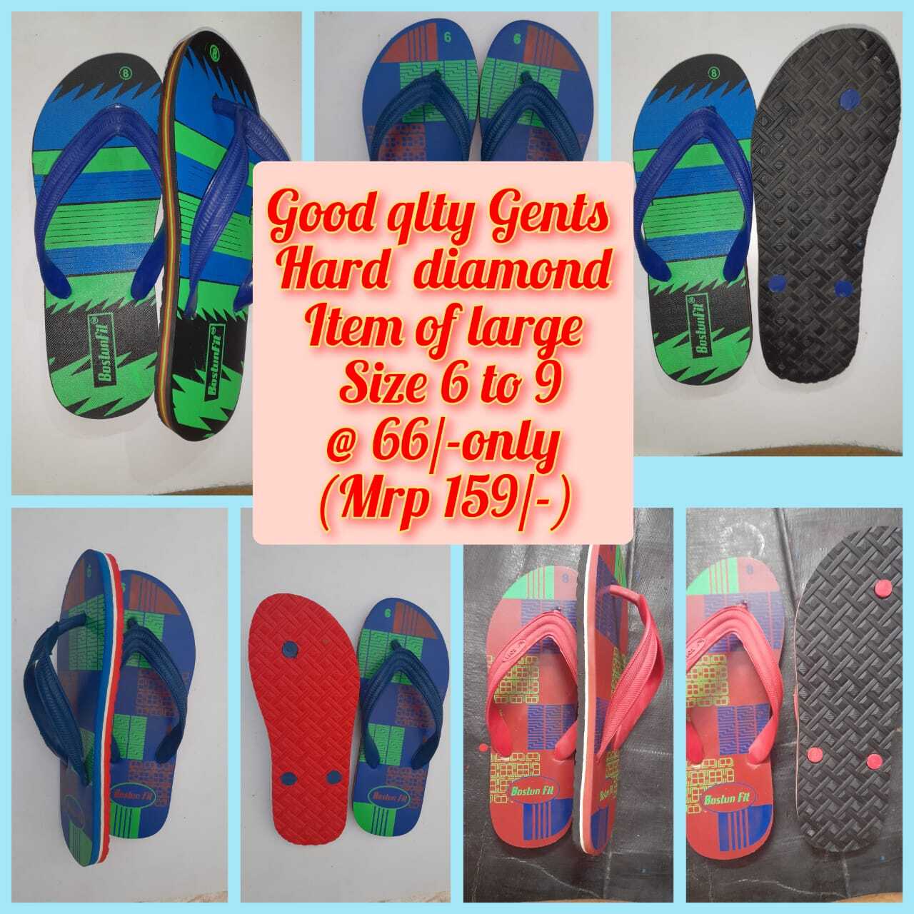 Good Quality Diamond Gents Chapal - Color: Multi Color Printed