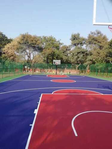 नॉन-स्लिप सिंथेटिक बास्केटबॉल कोर्ट फ़्लोरिंग