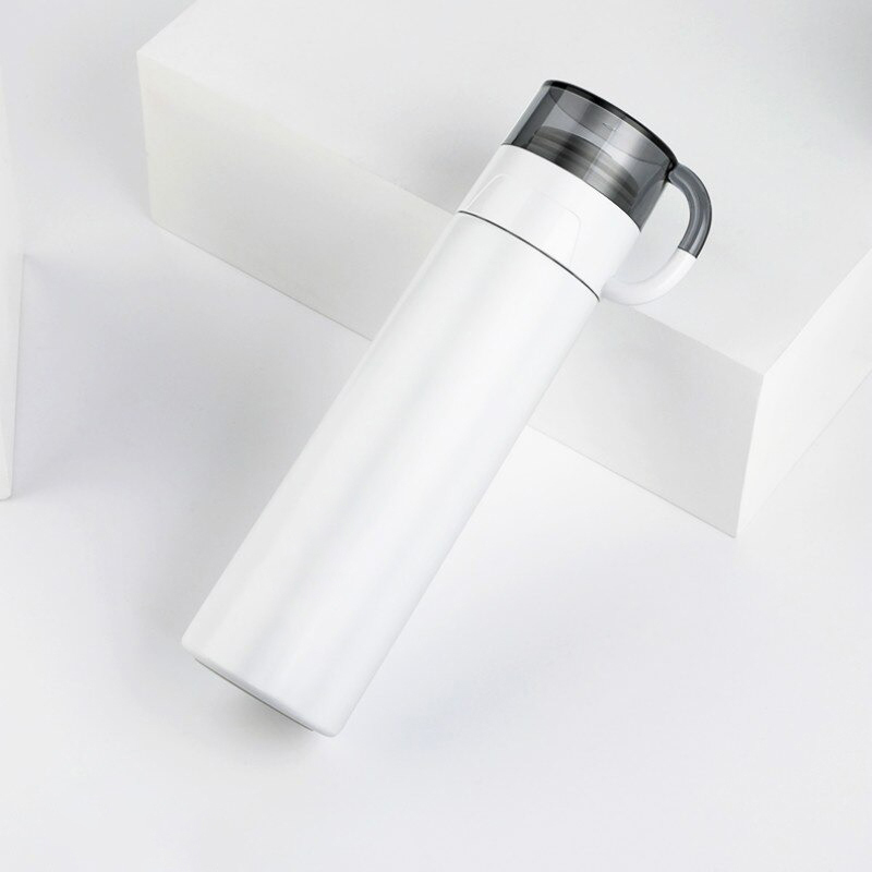 Black & White Thermosteel Cup Flask