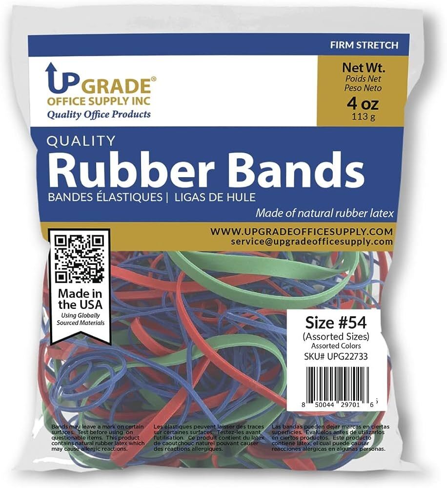 Rubber Band Packaging Pouches - Laminated Material, Custom Sizes And Colors Available | Safeguards Against Dust, Dirt, And Moisture, Clutter-free Organization Solution