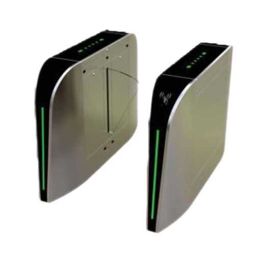 FBL300 Flap Barrier - SUS304 Stainless Steel & Acrylic, 1200x300x980mm Dimensions, Silver Color, Electric Power Supply, 30 People Per Minute Throughput