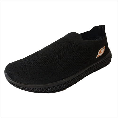 Men Shoes - Black Cotton Fabric Casual Shoes | Medium Heel, Washable Design For Summer Comfort