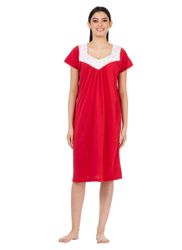 फैशनेबल होज़ियरी शॉर्ट नाइटी