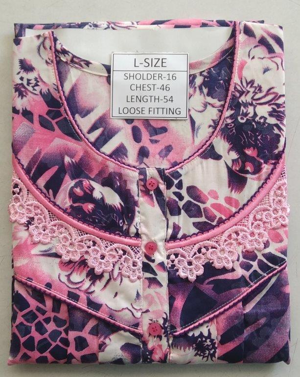 Ladies Embroidery Nighty