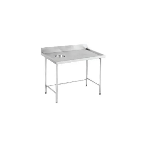 Gray Ss Waste Hole Bench With Splashback