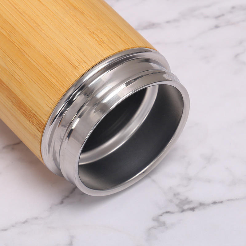 Bamboo Flask ( New) - Color: Raw Wood