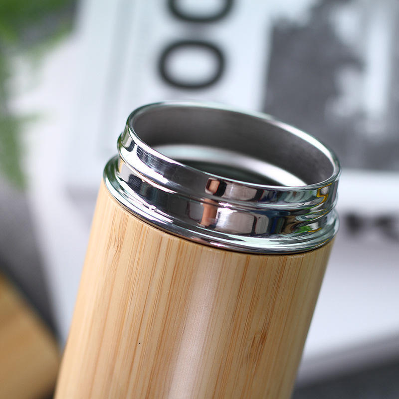 Bamboo Flask ( New) - Color: Raw Wood