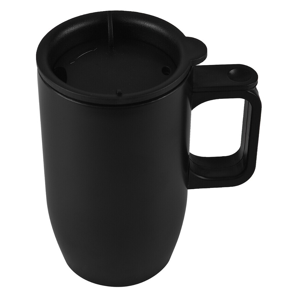 Vento Mug - Stainless Steel 304 Grade, 400ml, Black, White, Blue & Red | Double Walled Copper Insulated, Ergonomic, Bpa Free Lid
