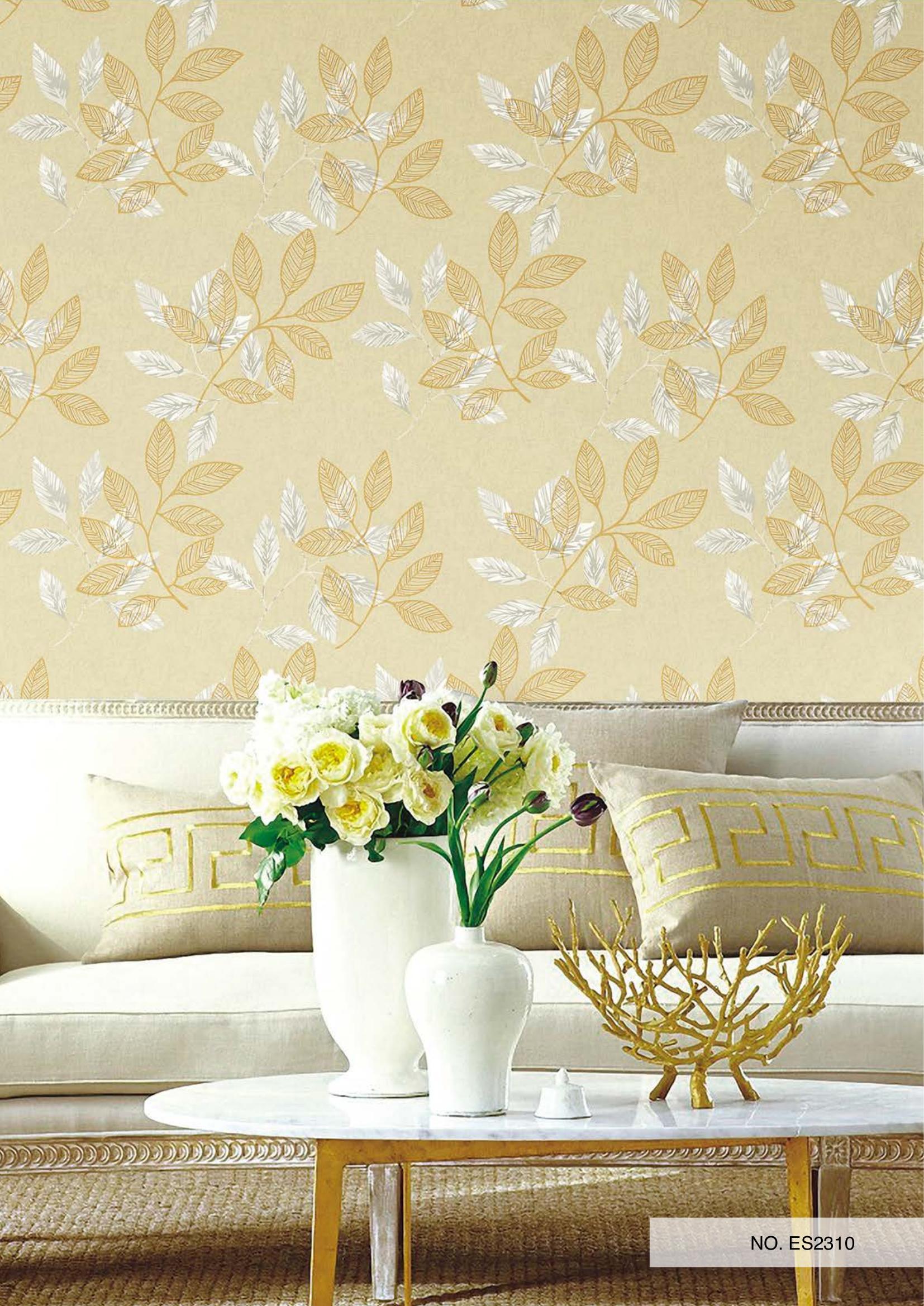 Elegant Wallpaper - Non Woven, 57 Sq Ft | Moisture-proof, Waterproof, Digital Printed, Elegant Style For Residential And Commercial Use