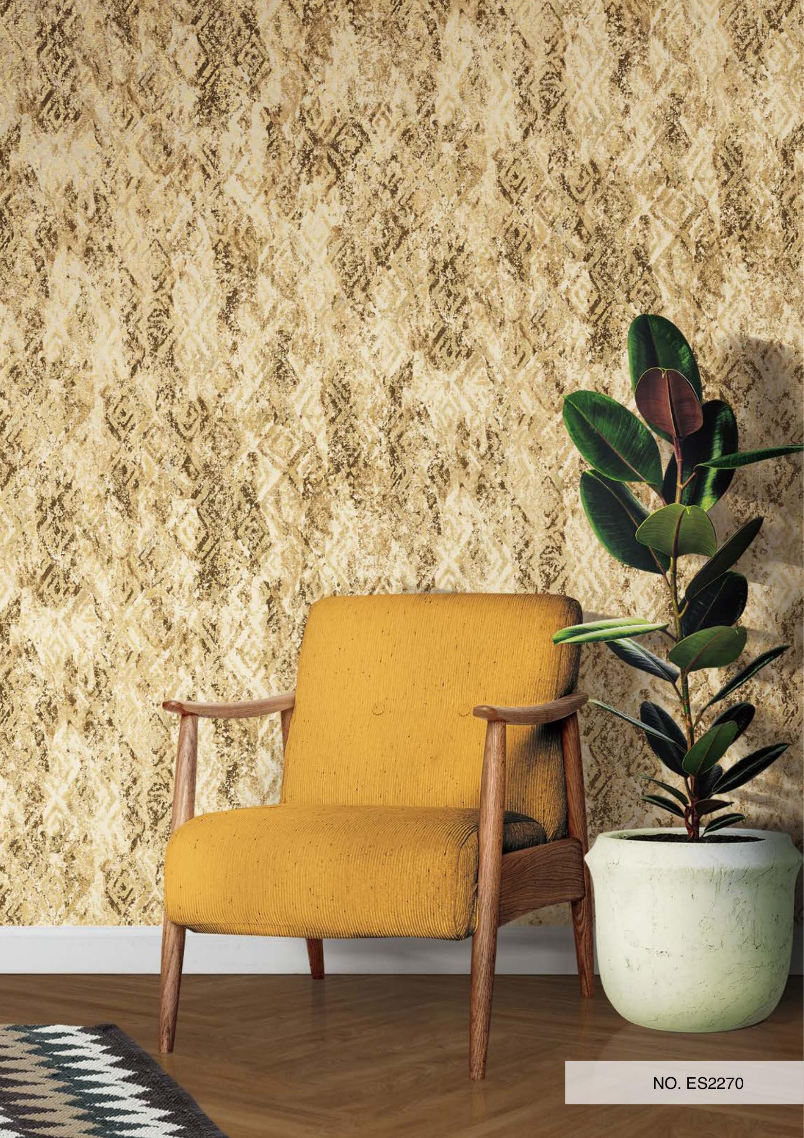 Elegant Wallpaper - Non Woven, 57 Sq Ft | Moisture-proof, Waterproof, Digital Printed, Elegant Style For Residential And Commercial Use