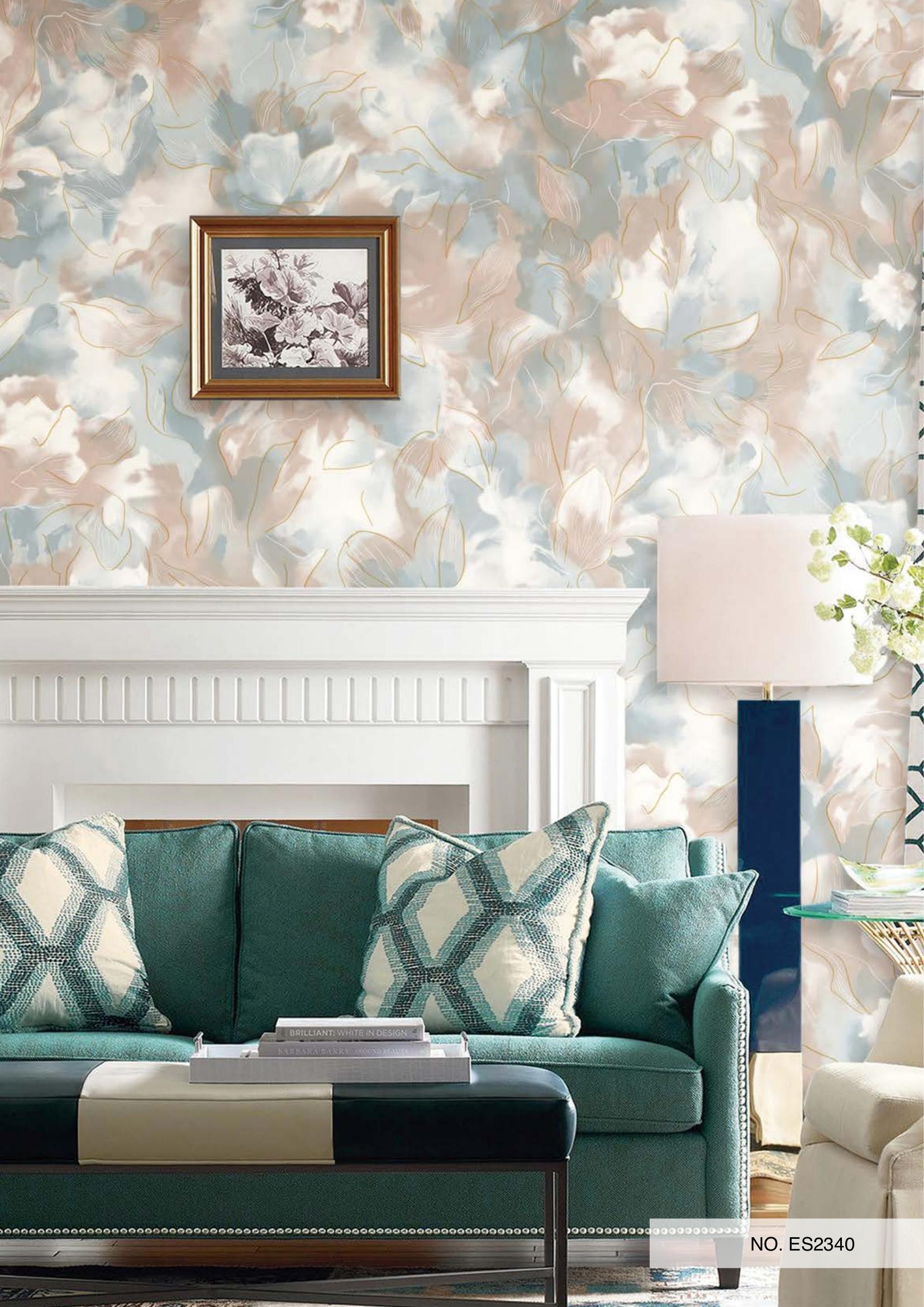 Elegant Wallpaper - Non Woven, 57 Sq Ft | Moisture-proof, Waterproof, Digital Printed, Elegant Style For Residential And Commercial Use