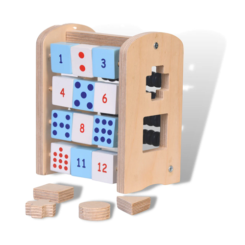 4 In 1 Mini Colorful Birchwood Wooden Abacus - Age Group: 3+