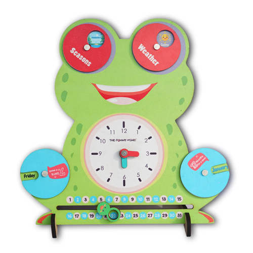 Smiley Teaching Clock And Calendar Age Group: 3+