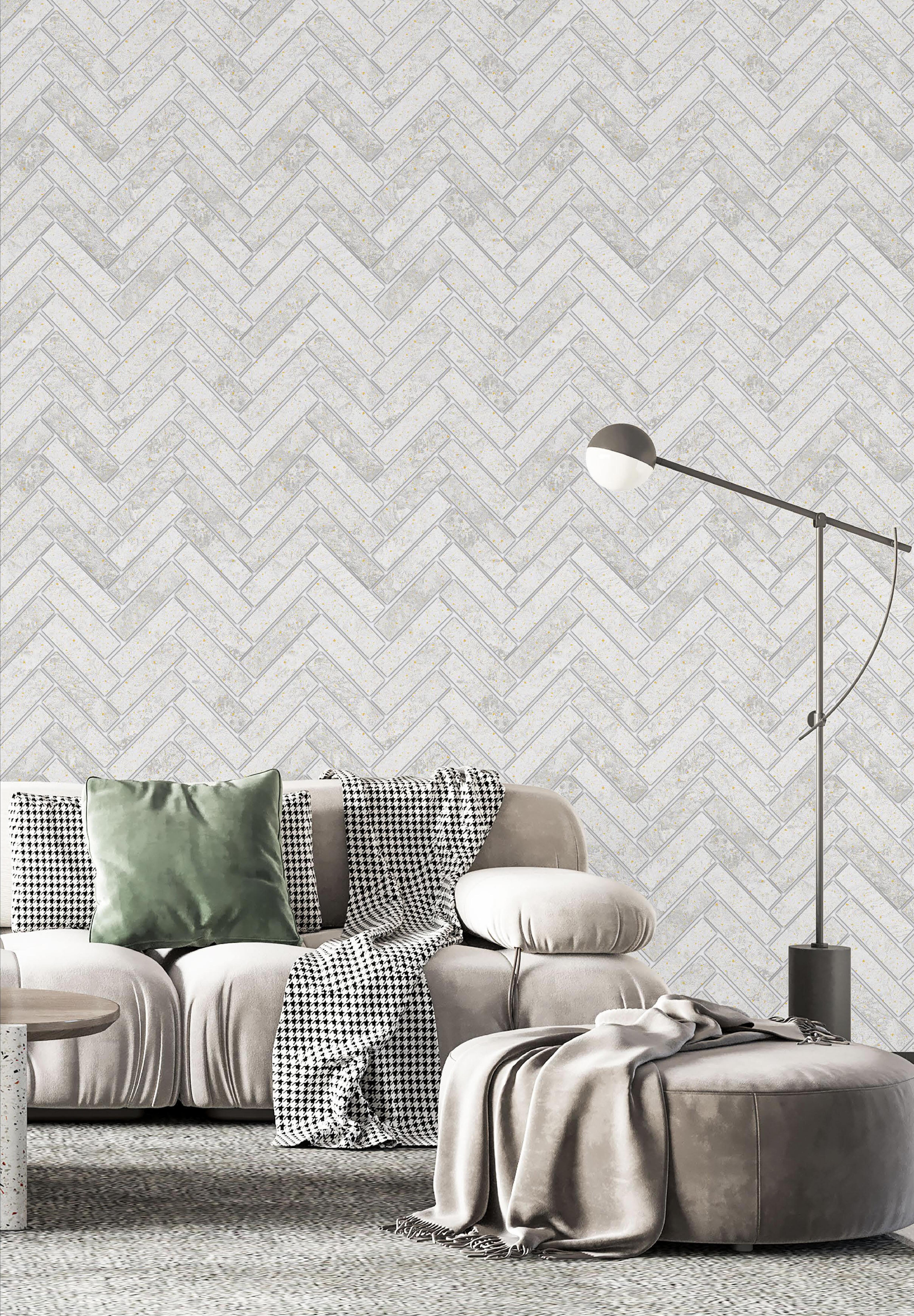 Multi Coloured Texture Wallpaper - Vinyl, 57 Sq Ft | Fireproof, Waterproof, Modern Style, Eco-friendly, Digital Printed