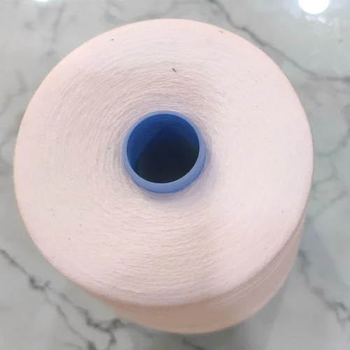 Cotton Sewing Thread - High Quality, Semi Dull Luster, Plain Pattern, Pristine White Color | Durable, Soft, Versatile For Commercial Use