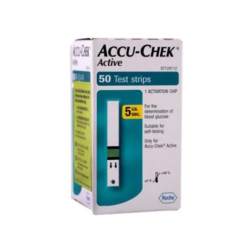 Plastic Accu-Check Active 50 Test Strips