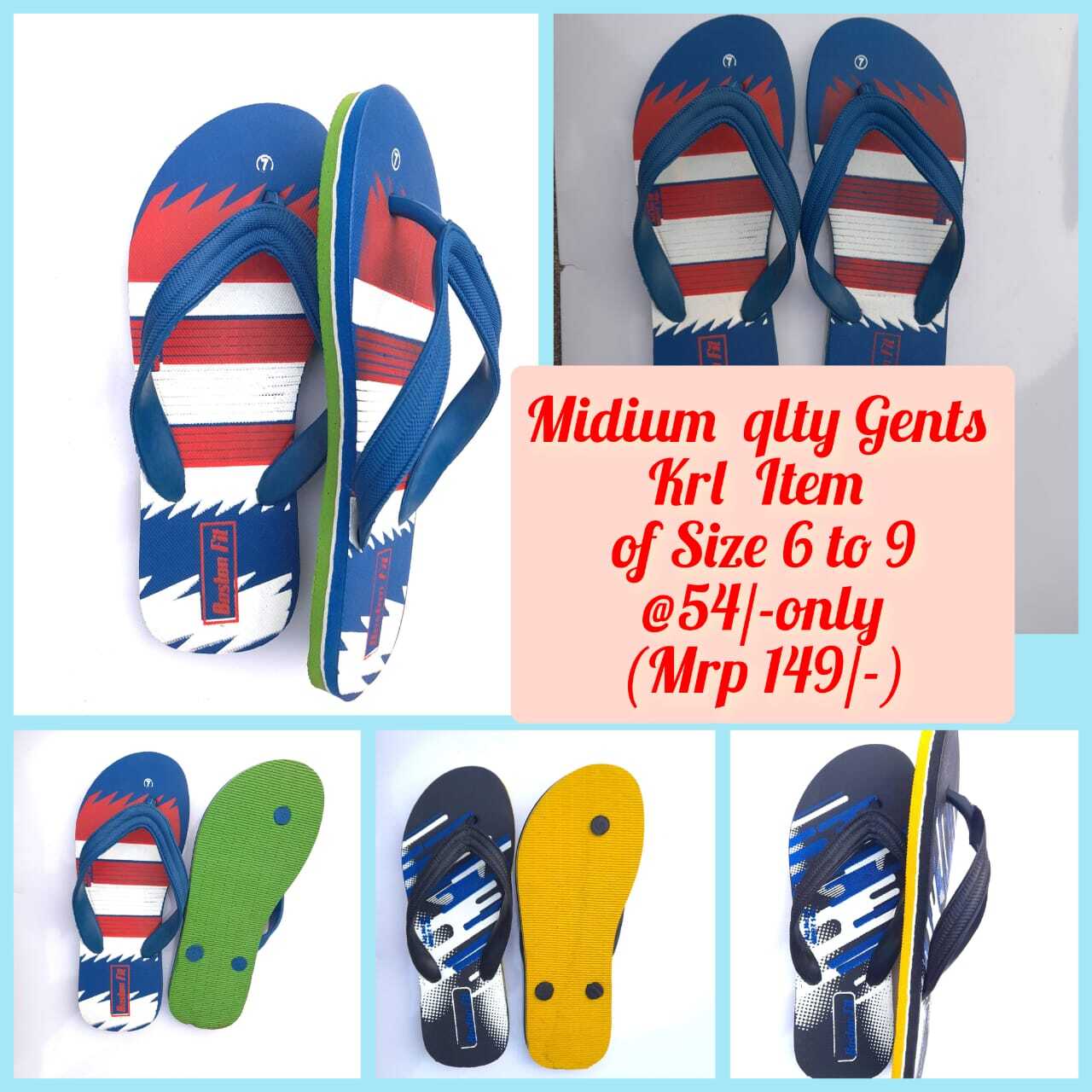 Gents Casual Slipper - Color: Different Available