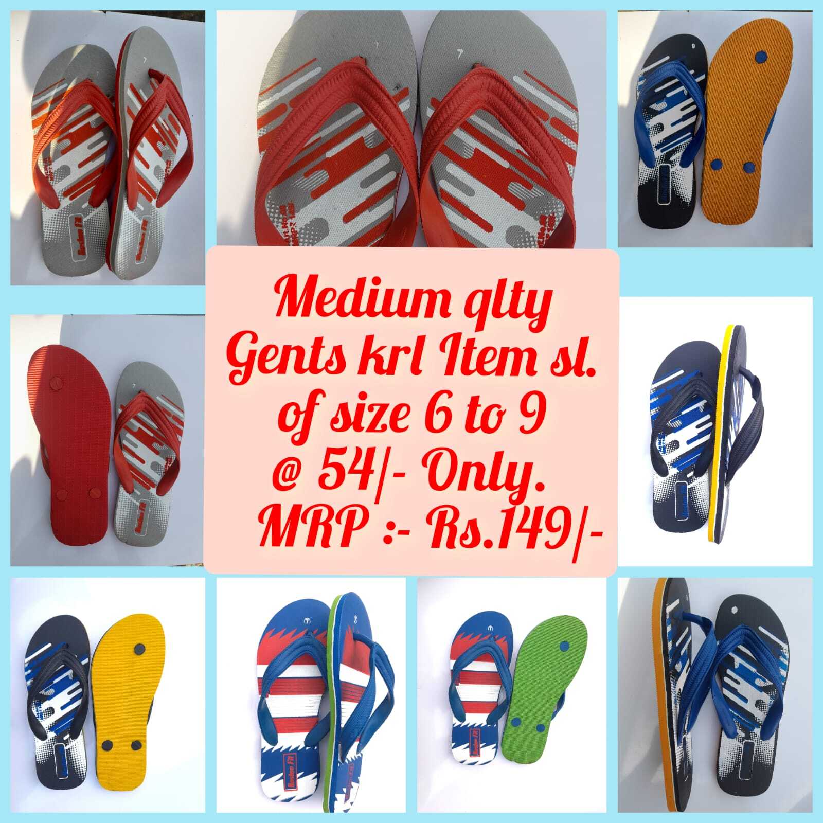 Gents Casual Slipper - Color: Different Available