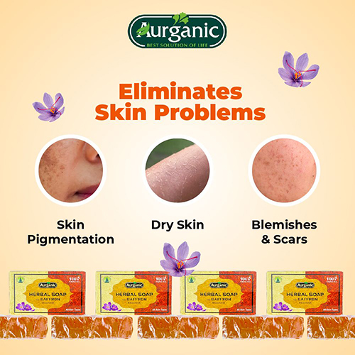 Handmade Herbal Soap With Saffron