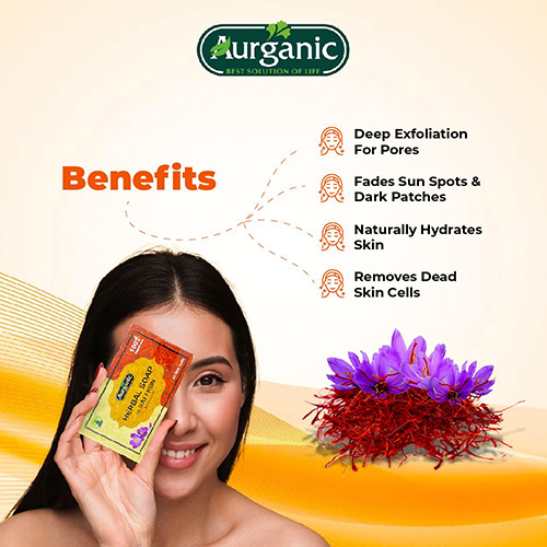 Handmade Herbal Soap With Saffron