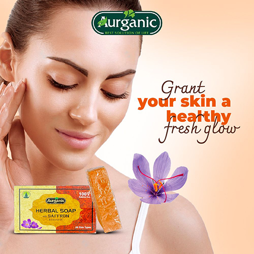 Handmade Herbal Soap With Saffron