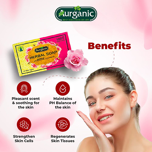 Herbal Soap With Rose