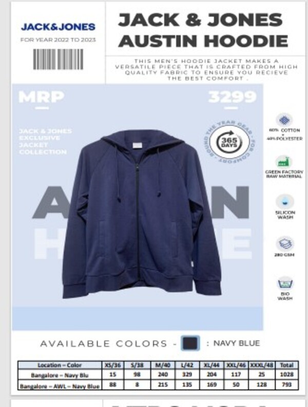 Black Hoodie In Jack And Jones - Jacket Style: 1