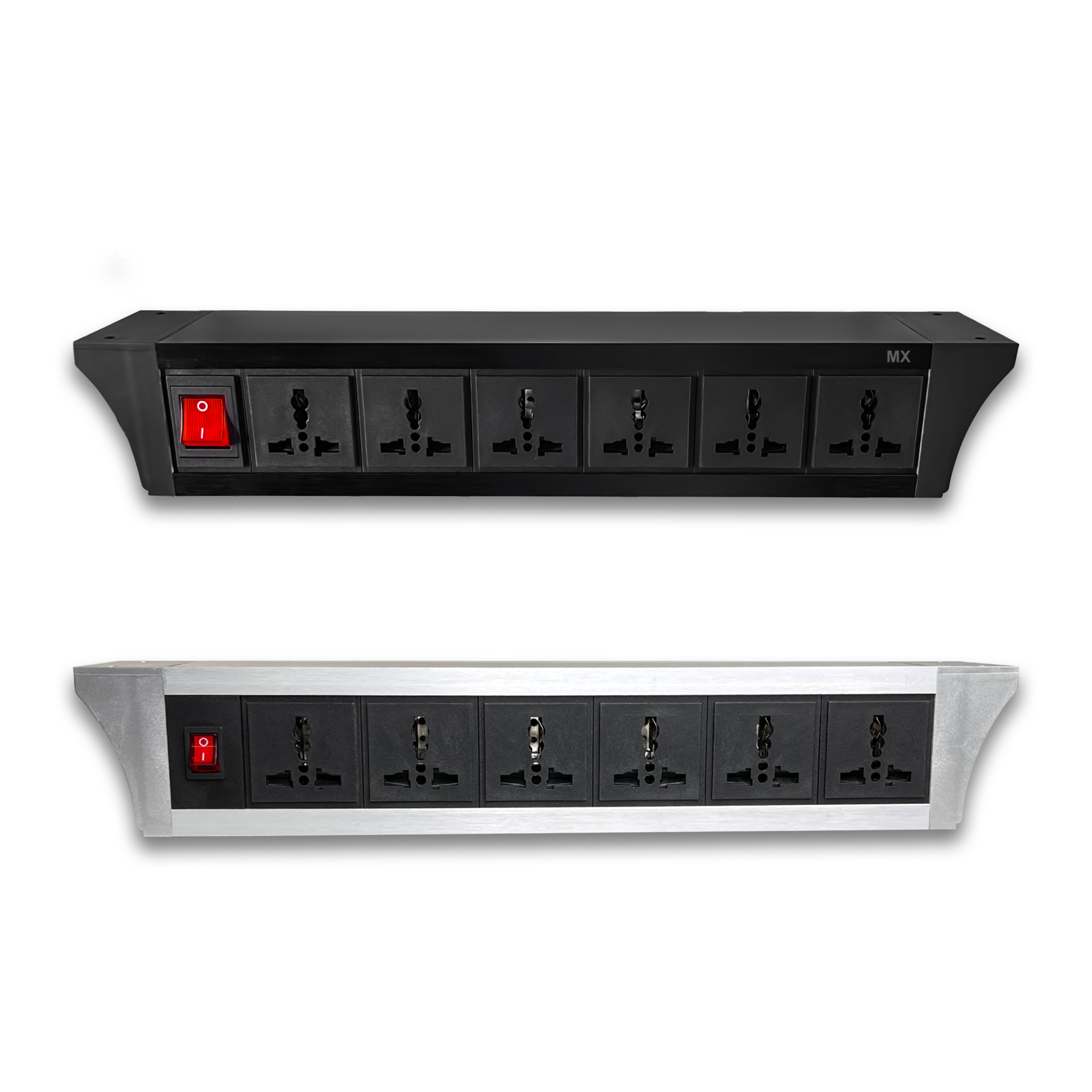 Pdu Under Table Uni Socket 6/13 A With 2 Usb 2.4 Amp With Dual Pole Led Indicator Switch With 6 Amp Cord Mx 6407 / 6408 / 6409 / 6410