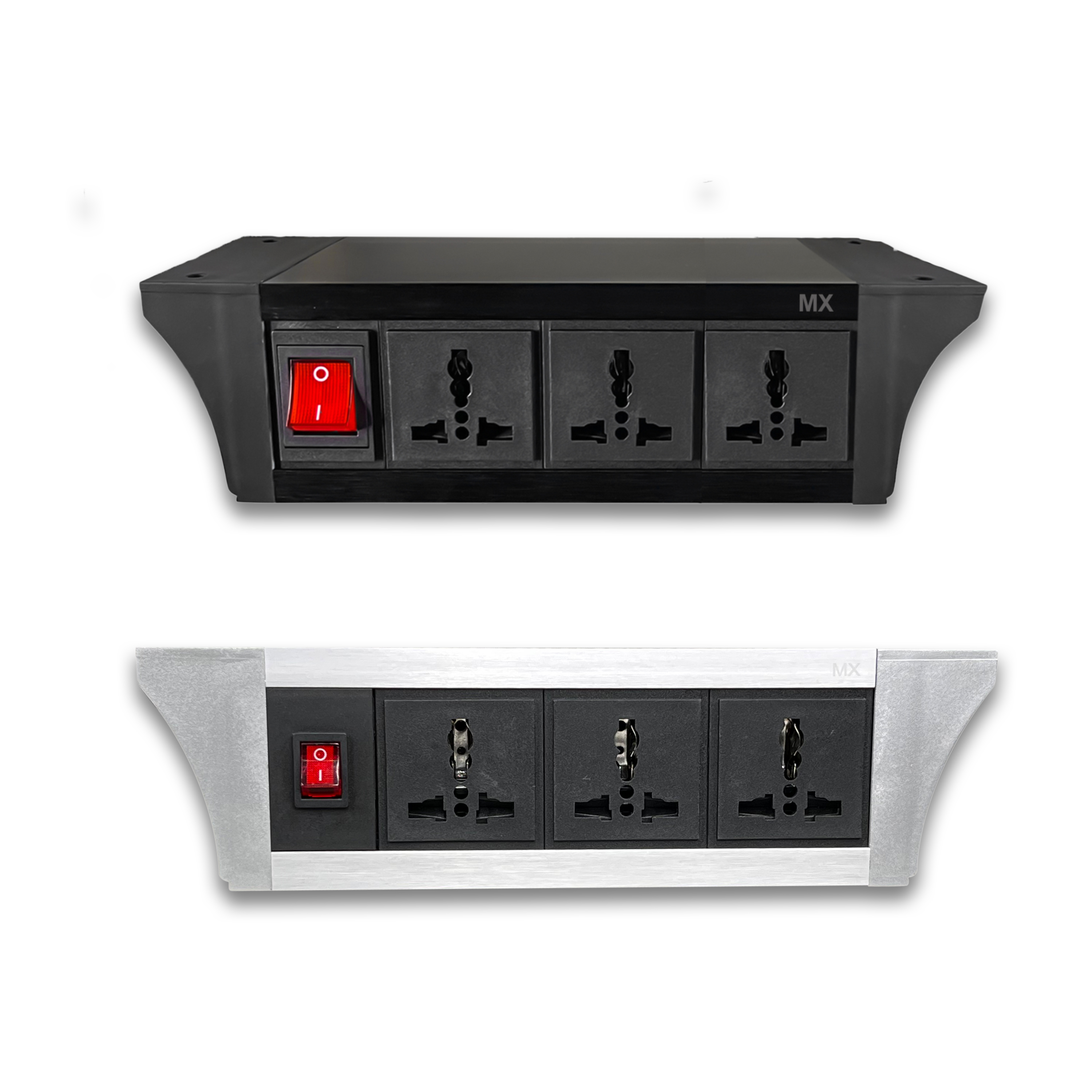 Pdu Under Table Uni Socket 6/13 A With 2 Usb 2.4 Amp With Dual Pole Led Indicator Switch With 6 Amp Cord Mx 6407 / 6408 / 6409 / 6410