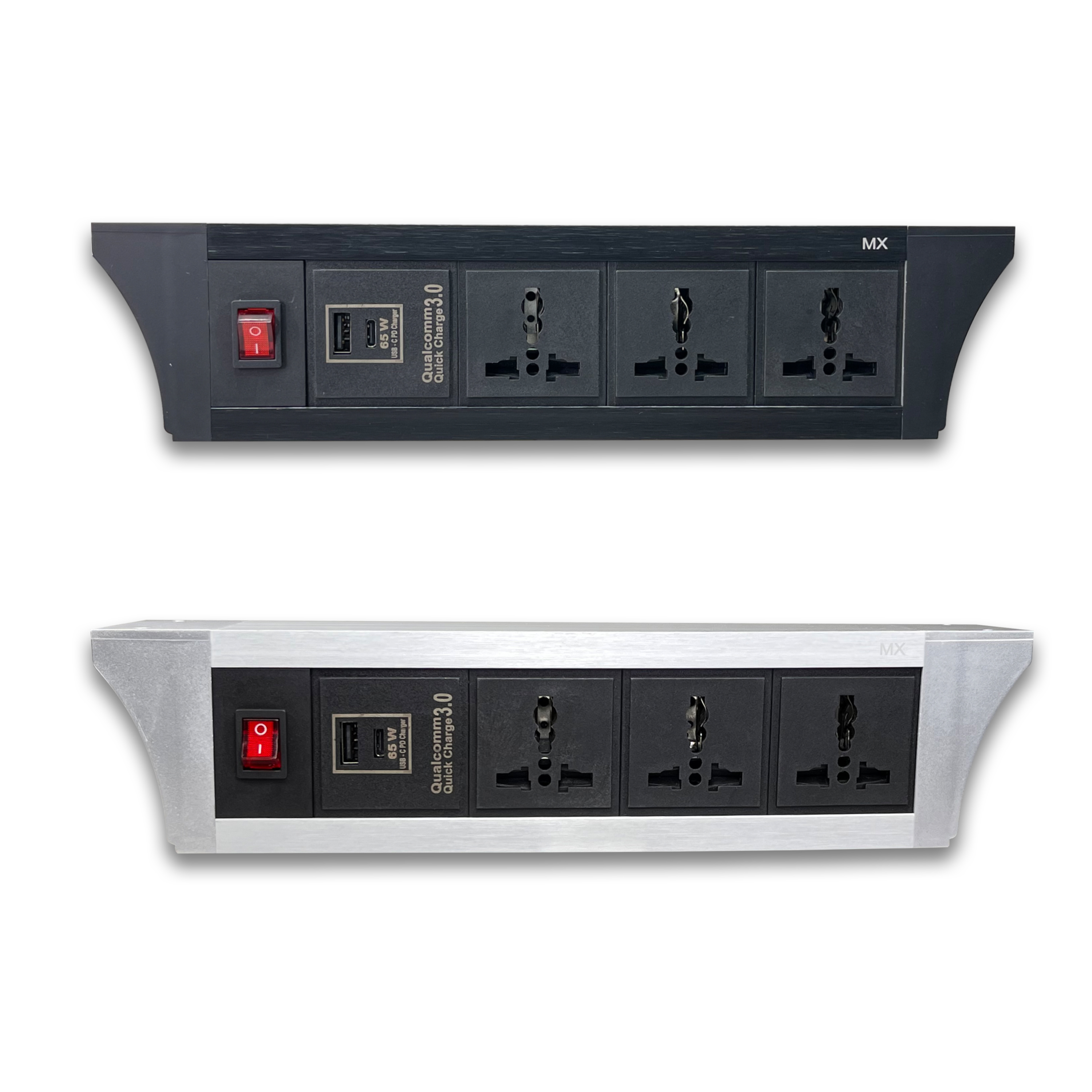 Pdu Under Table 2/3/4/6 Uni Socket 6/13 A With Usb Type A Type C 65w Pd Port With Dual Pole Led Indicator Switch Mx 6415 / 6416 / 6417 / 6418