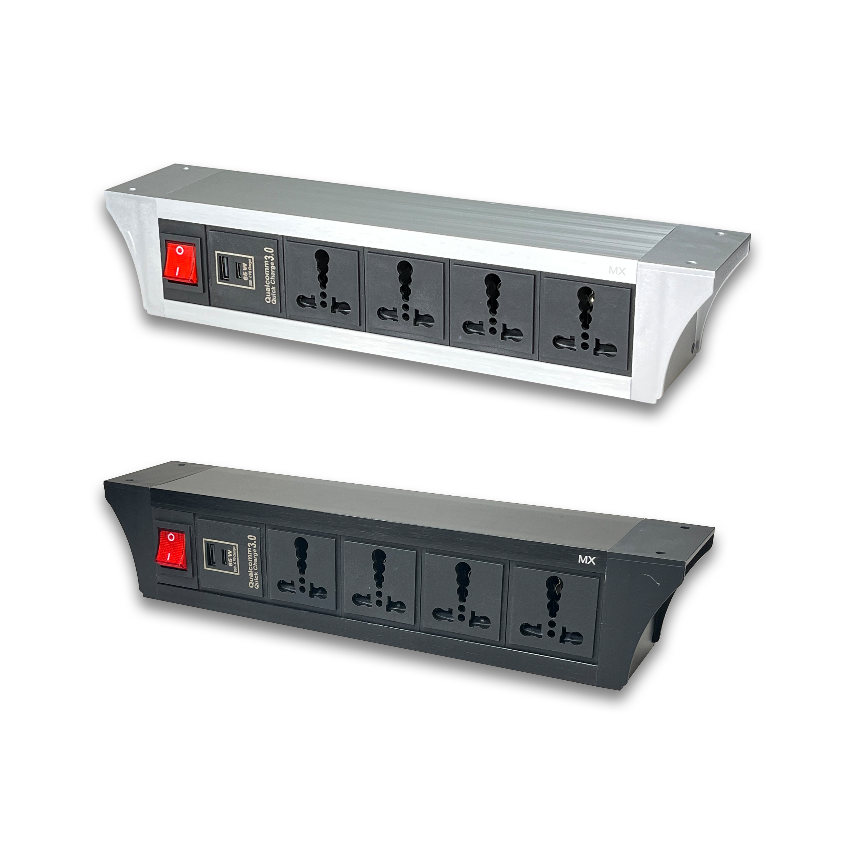 Pdu Under Table 2/3/4/6 Uni Socket 6/16 A With Usb A And Type C 65w Pd Port With Dual Pole Led Ind. Switch Mx 6423 / 6424 / 6425 / 6426