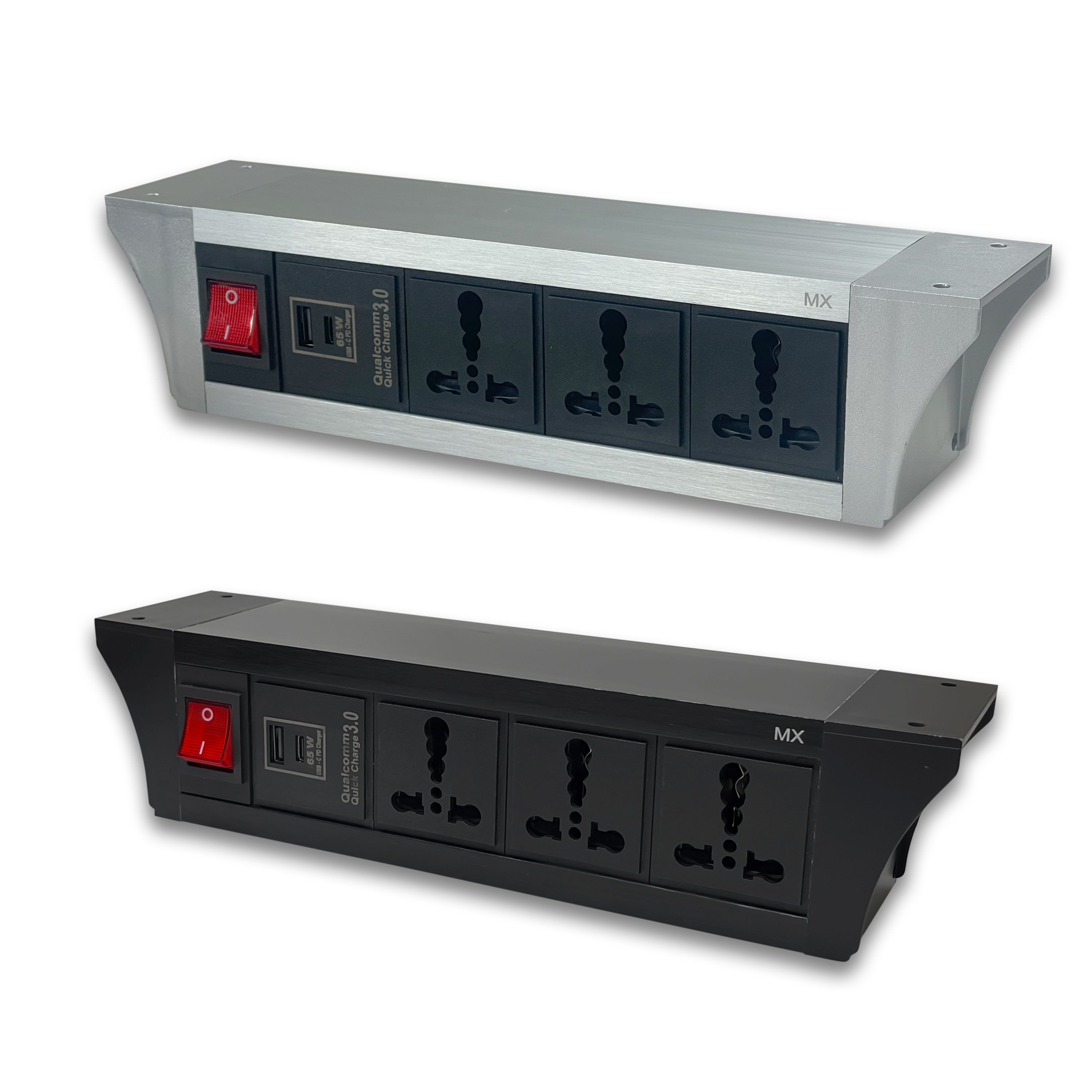 Pdu Under Table 2/3/4/6 Uni Socket 6/16 A With Usb A And Type C 65w Pd Port With Dual Pole Led Ind. Switch Mx 6423 / 6424 / 6425 / 6426