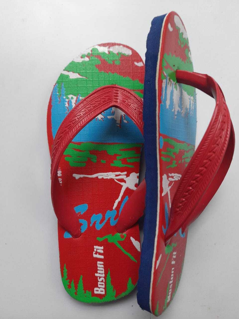 Kids City Slipper - Rubber Material Size Kids Gents 1 To 3 Multi Color Printed | Unisex Flip Flop For All Seasons 6 Month Warranty