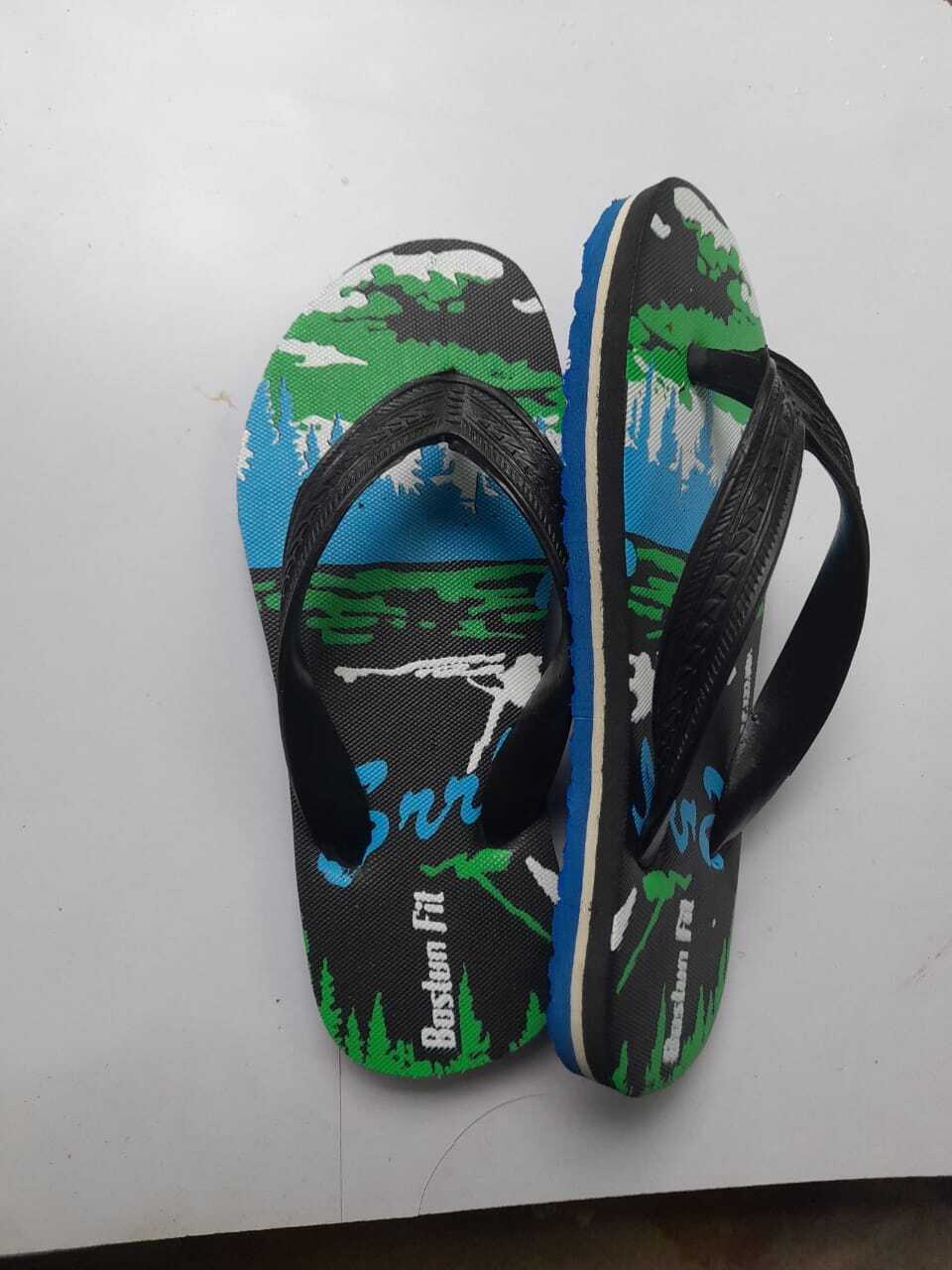 Kids City Slipper - Rubber Material Size Kids Gents 1 To 3 Multi Color Printed | Unisex Flip Flop For All Seasons 6 Month Warranty