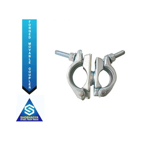 40x40mm Forged Swivel Couplers - Steel, 48.3x48.3mm Diameter | Electric Galvanized Surface Treatment, Designed For Construction Applications