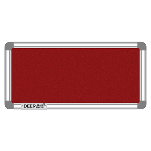 Maroon Notice Board - Plastic & Metal, Customized Size | High Quality, Manual Use, Warranty Included