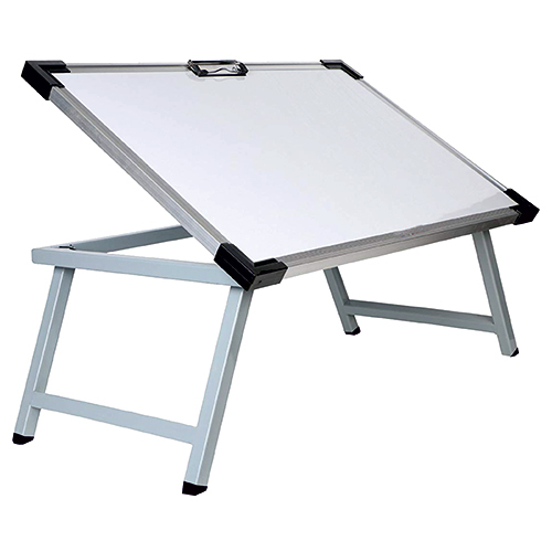 Study Foldable Table - Plastic/Metal, Customized Shape, Modern Style | Manual Function, Ideal for Commercial Use