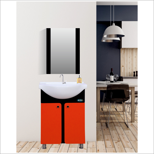 Ab - 307 Bathroom Mirror Cabinet - Color: Red & Black