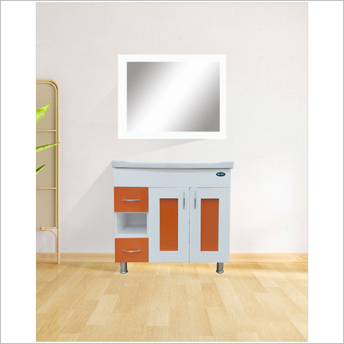 Decor Bathroom Vanity - Color: Matt Orange & Matt White