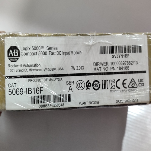 Allen Bradley 5069-ib16f Compact 5000 Series Dc Input Module (New Factory Sealed)
