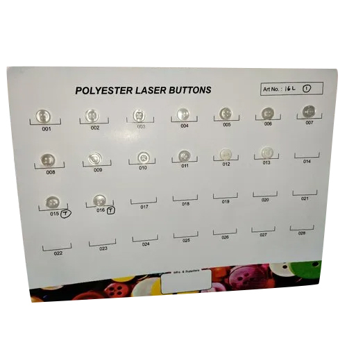 बहुरंगी पॉलिएस्टर बटन