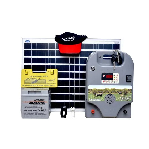 Grey Agricultural Solar Zatka Machine Set