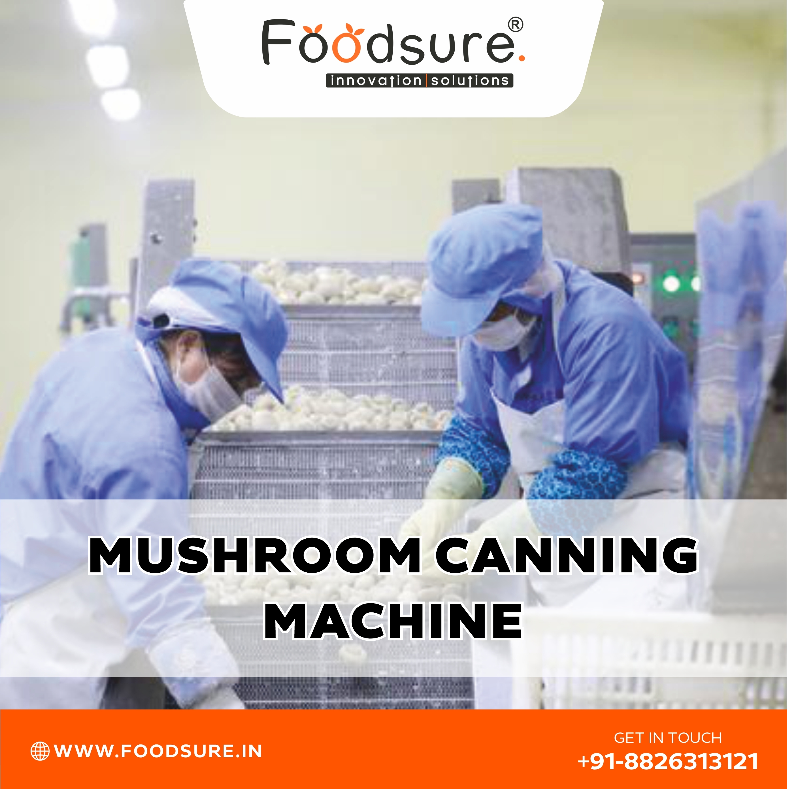 Mushroom Canning Machine - Capacity: Upto 3000 Kg Kg/hr