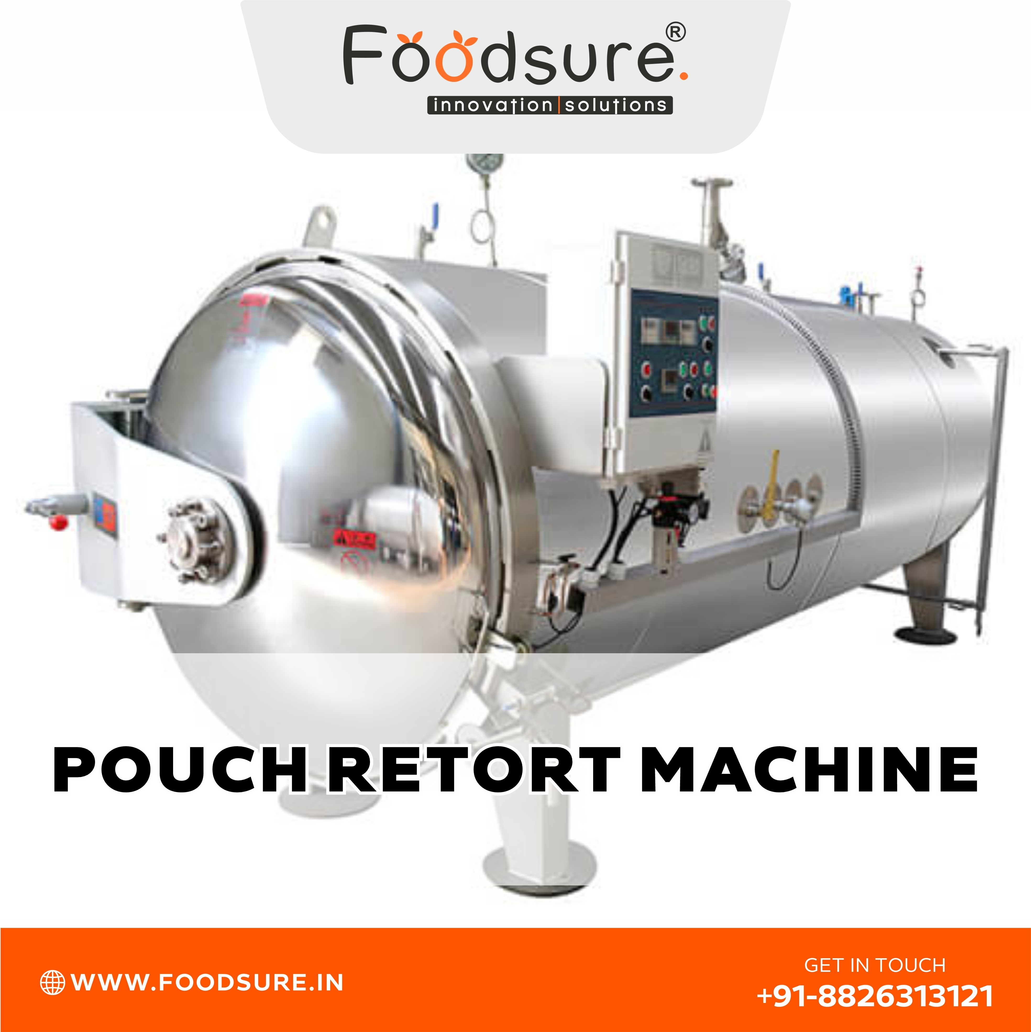 Pouch Retort Machine Capacity: Upto 1000 Kg Kg/hr