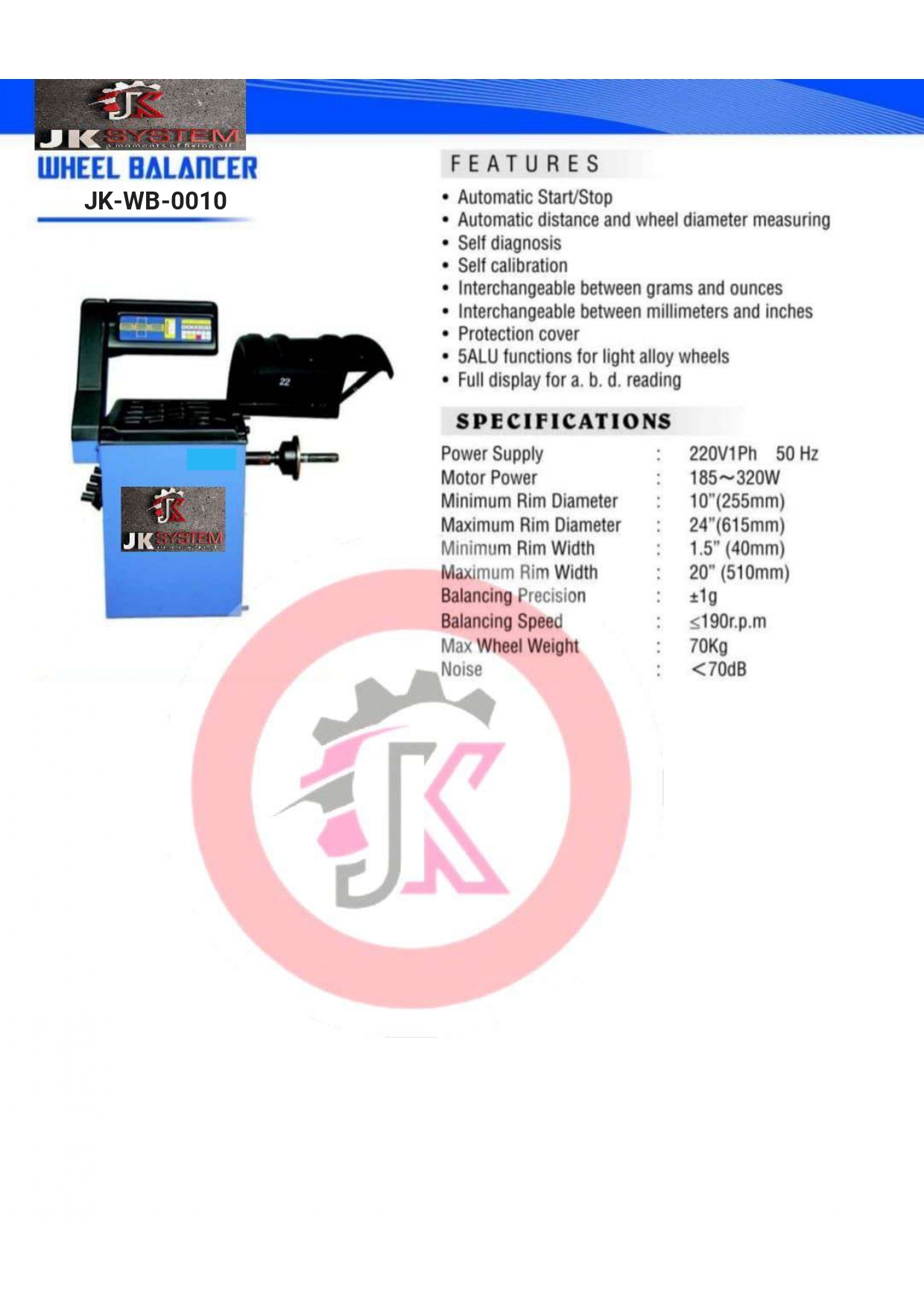 Mild Steel Digital Wheel Balancer