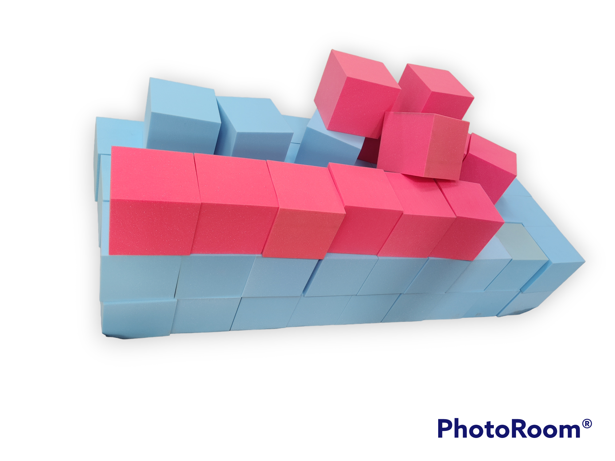 Trampoline Foam Cubes - Pu Foam, 8x8 - 12x12 Inches, Pink, Blue, Yellow | Colorful, Light In Weight, Soft, Tear-resistant, Customizable Cubes