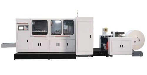 High Speed Roll Feeding V Bottom Paper Bag Machine